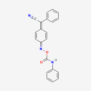 [[4-[cyano(phenyl)methylidene]cyclohexa-2,5-dien-1-ylidene]amino] N-phenylcarbamate