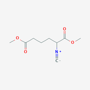 molecular formula C9H13NO4 B13763052 2-Isocyanoadipic acid dimethyl ester CAS No. 730964-74-6