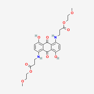 beta-Alanine, N,N'-(9,10-dihydro-4,8-dihydroxy-9,10-dioxo-1,5-anthracenediyl)bis-, bis(2-methoxyethyl) ester