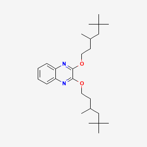 molecular formula C26H42N2O2 B13763079 2,3-Bis[(3,5,5-trimethylhexyl)oxy]quinoxaline CAS No. 58772-22-8