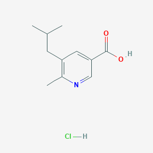 B1376308 5-Isobutyl-6-methylnicotinic acid hydrochloride CAS No. 1011476-26-8