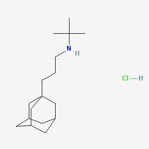 N-[3-(1-adamantyl)propyl]-2-methylpropan-2-amine;hydrochloride