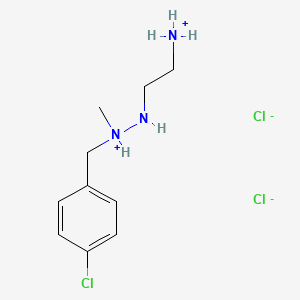 (2-azaniumylethylamino)-[(4-chlorophenyl)methyl]-methylazanium;dichloride