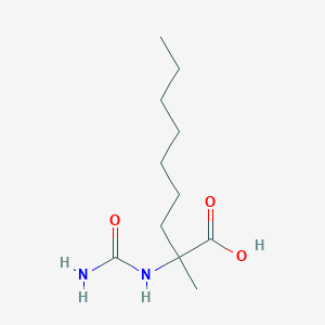 2-(Carbamoylamino)-2-methylnonanoic acid