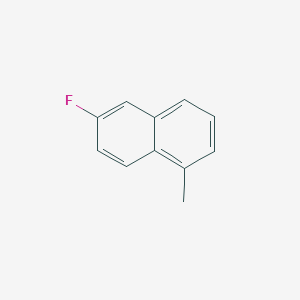 molecular formula C11H9F B13763137 6-Fluoro-1-methylnaphthalene CAS No. 59079-89-9