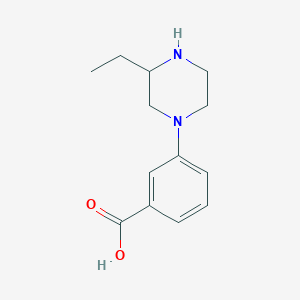 1-(3-Carboxyphenyl)-3-ethyl-piperazine