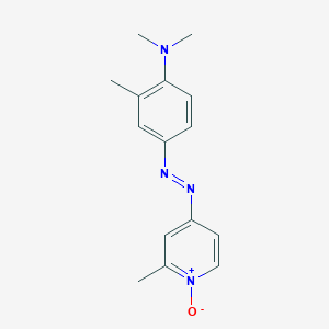 N,N,2-Trimethyl-4-(2-methyl-1-oxidopyridin-1-ium-4-YL)diazenylaniline