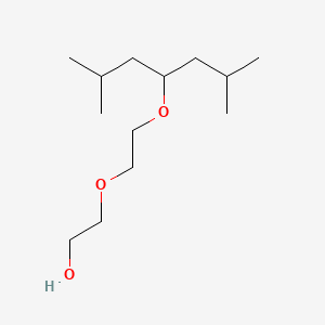 molecular formula C13H28O3 B13763155 Ethanol, 2-(2-(1-isobutyl-3-methylbutoxy)ethoxy)- CAS No. 63980-62-1