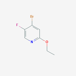 molecular formula C7H7BrFNO B1376317 4-Bromo-2-etoxi-5-fluoropiridina CAS No. 1353776-96-1