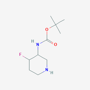 molecular formula C10H19FN2O2 B1376321 3-(Boc-氨基)-4-氟哌啶 CAS No. 1240379-70-7