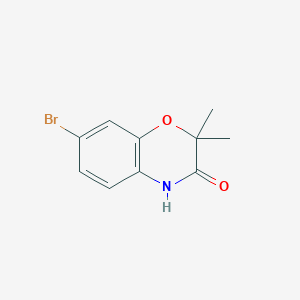molecular formula C10H10BrNO2 B1376323 7-Bromo-2,2-dimethyl-2H-benzo[b][1,4]oxazin-3(4H)-one CAS No. 934993-58-5