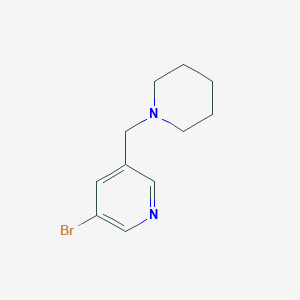 B1376331 3-Bromo-5-(piperidin-1-ylmethyl)pyridine CAS No. 866327-70-0