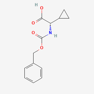 B1376332 (S)-Benzyloxycarbonylamino-cyclopropyl-acetic acid CAS No. 269406-90-8