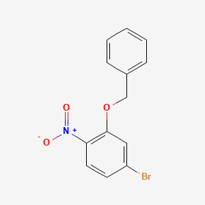 molecular formula C13H10BrNO3 B1376337 2-(苯甲氧基)-4-溴-1-硝基苯 CAS No. 849210-10-2