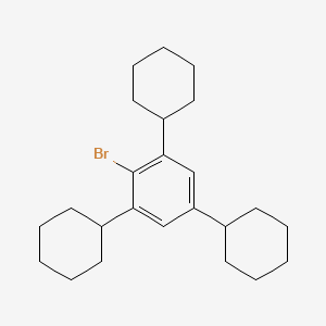 molecular formula C24H35B B1376346 1,3,5-三环己基溴苯 CAS No. 97443-80-6