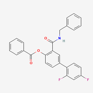 3-(Benzylcarbamoyl)-2',4'-difluoro[1,1'-biphenyl]-4-yl benzoate