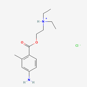 2-(4-amino-2-methylbenzoyl)oxyethyl-diethylazanium;chloride