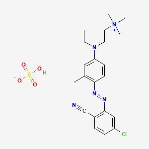 2-[4-[(5-chloro-2-cyanophenyl)diazenyl]-N-ethyl-3-methylanilino]ethyl-trimethylazanium;hydrogen sulfate