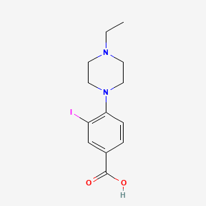 4-(4-Ethylpiperazin-1-yl)-3-iodobenzoic acid