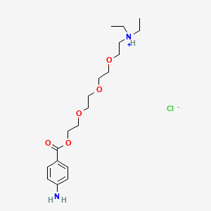 Benzoic acid, p-amino-, 2-(2-(2-(2-(diethylamino)ethoxy)ethoxy)ethoxy)ethyl ester, hydrochloride