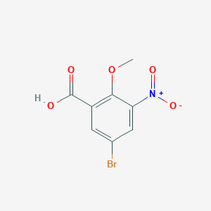 molecular formula C8H6BrNO5 B1376354 5-Bromo-2-methoxy-3-nitrobenzoic acid CAS No. 60541-89-1