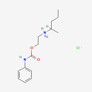 Carbanilic acid, 2-((1-methylbutyl)amino)ethyl ester, hydrochloride