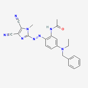 Acetamide, N-[2-[(4,5-dicyano-1-methyl-1H-imidazol-2-yl)azo]-5-[ethyl(phenylmethyl)amino]phenyl]-