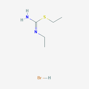 ethyl N'-ethylcarbamimidothioate;hydrobromide