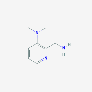 molecular formula C8H13N3 B1376372 2-(aminomethyl)-N,N-dimethylpyridin-3-amine CAS No. 1219364-83-6