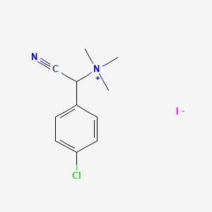 (p-Chloro-alpha-cyanobenzyl)trimethylammonium iodide