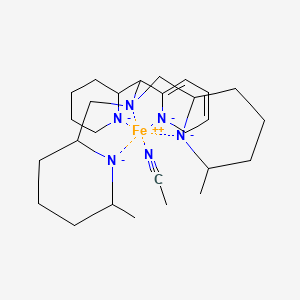 acetonitrile;N,N-bis[(6-methylpiperidin-1-id-2-yl)methyl]-1-piperidin-1-id-2-yl-1-(2H-pyridin-1-id-6-yl)methanamine;iron(2+)