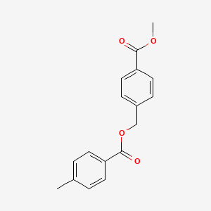 Benzoic acid, 4-methyl-, [4-(methoxycarbonyl)phenyl]methyl ester