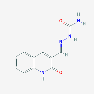 [(E)-(2-oxo-1H-quinolin-3-yl)methylideneamino]urea