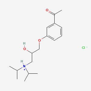 3'-((3-Diisopropylamino-2-hydroxy)propoxy)acetophenone hydrochloride