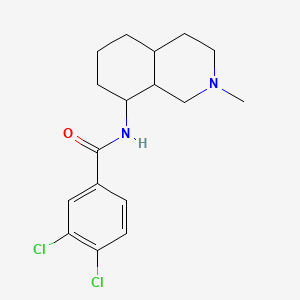 3,4-dichloro-N-(2-methyl-3,4,4a,5,6,7,8,8a-octahydro-1H-isoquinolin-8-yl)benzamide