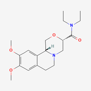 N,N-Diethyl-1,3,4,6,7,11b-hexahydro-(1,4)oxazino(3,4-a)isoquinoline-3-carboxamide