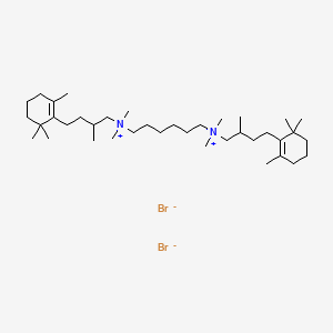 Ammonium, hexamethylenebis(2-methyl-4-(2,6,6-trimethyl-1-cyclohexen-1-yl)butyl)bis(dimethyl-, dibromide, dihydrate