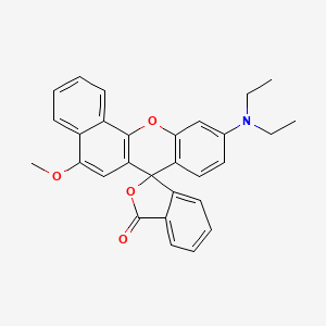 Spiro[7H-benzo[c]xanthene-7,1'(3'H)-isobenzofuran]-3'-one, 10-(diethylamino)-5-methoxy-