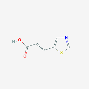 molecular formula C6H5NO2S B1376402 3-(1,3-Thiazol-5-yl)prop-2-enoic acid CAS No. 355009-32-4