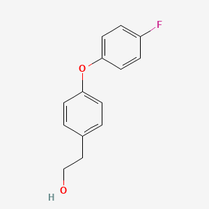 molecular formula C14H13FO2 B1376414 4-(4-Fluorophenoxy)phenethyl alcohol CAS No. 1159979-12-0