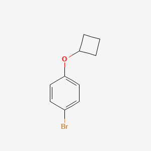 molecular formula C10H11BrO B1376416 1-Bromo-4-cyclobutoxy-benzene CAS No. 1350640-82-2