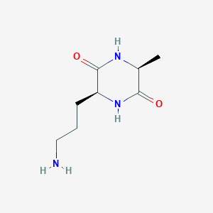 2,5-Piperazinedione,3-(3-aminopropyl)-6-methyl-,(3S,6S)-(9ci)