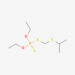 Phosphorodithioic acid, O,O-diethyl S-[[(1-methylethyl)thio]methyl] ester