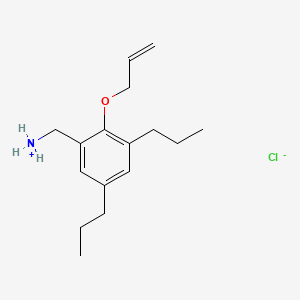 2-Allyloxy-3,5-dipropylbenzylamine hydrochloride