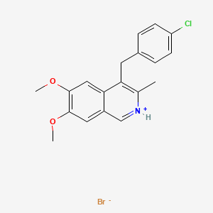 4-(p-Chlorobenzyl)-6,7-dimethoxy-3-methylisoquinoline hydrobromide