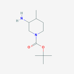 molecular formula C11H22N2O2 B1376426 叔丁基 3-氨基-4-甲基哌啶-1-羧酸酯 CAS No. 1312810-20-0