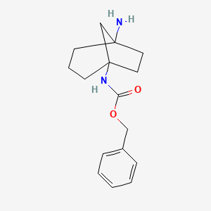 molecular formula C16H22N2O2 B1376432 苄基(5-氨基双环[3.2.1]辛烷-1-基)氨基甲酸酯 CAS No. 1383973-53-2