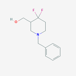 (1-Benzyl-4,4-difluoropiperidin-3-YL)methanol