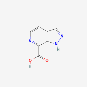 molecular formula C7H5N3O2 B1376439 1H-Pyrazolo[3,4-C]pyridine-7-carboxylic acid CAS No. 1140239-98-0