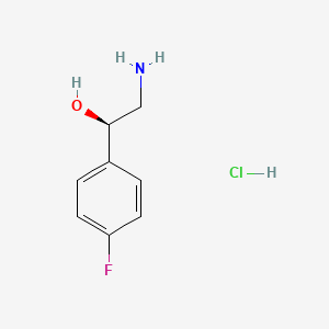 molecular formula C8H11ClFNO B1376442 (R)-2-amino-1-(4-fluoro-phenyl)-ethanol hydrochloride CAS No. 1185198-25-7